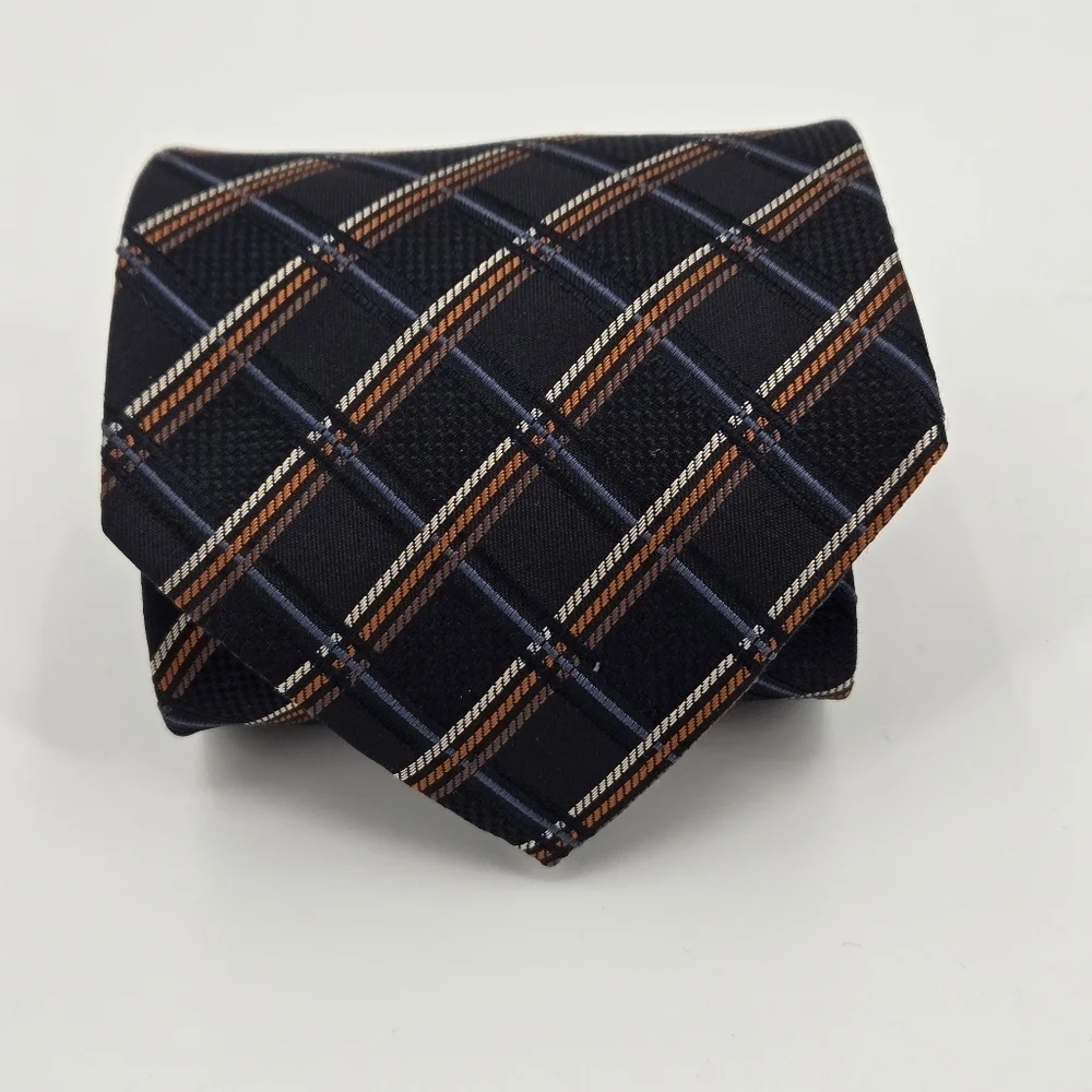 Valerio Garati 100% Silk Plaid Tie